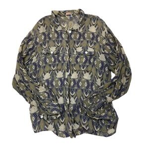 Adini Tunic Top Block Print Rayon Gauze